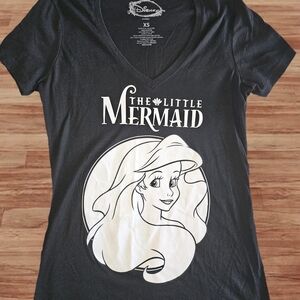Disney Size XS The Little Mermaid Black T-Shirt